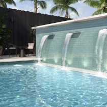 AFLOAT - 2X2/12X12, AQUA, GLOSSY