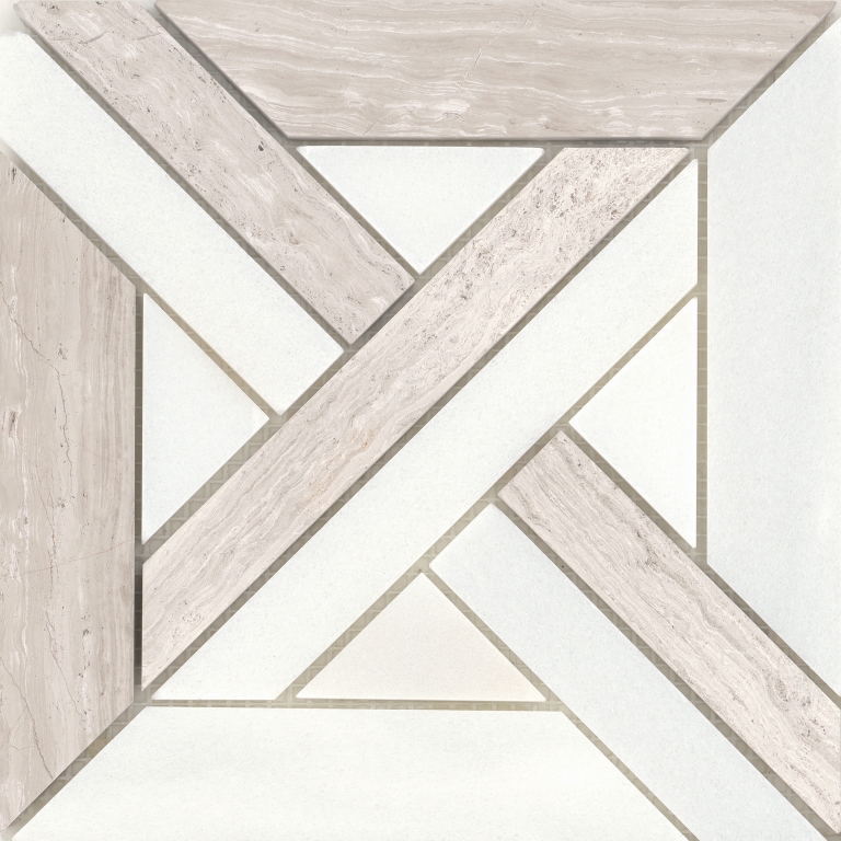 Alluro - 9X9 Castle, Cream, Polished