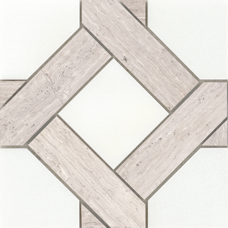 Alluro - 9X9 Manor, Cream, Polished