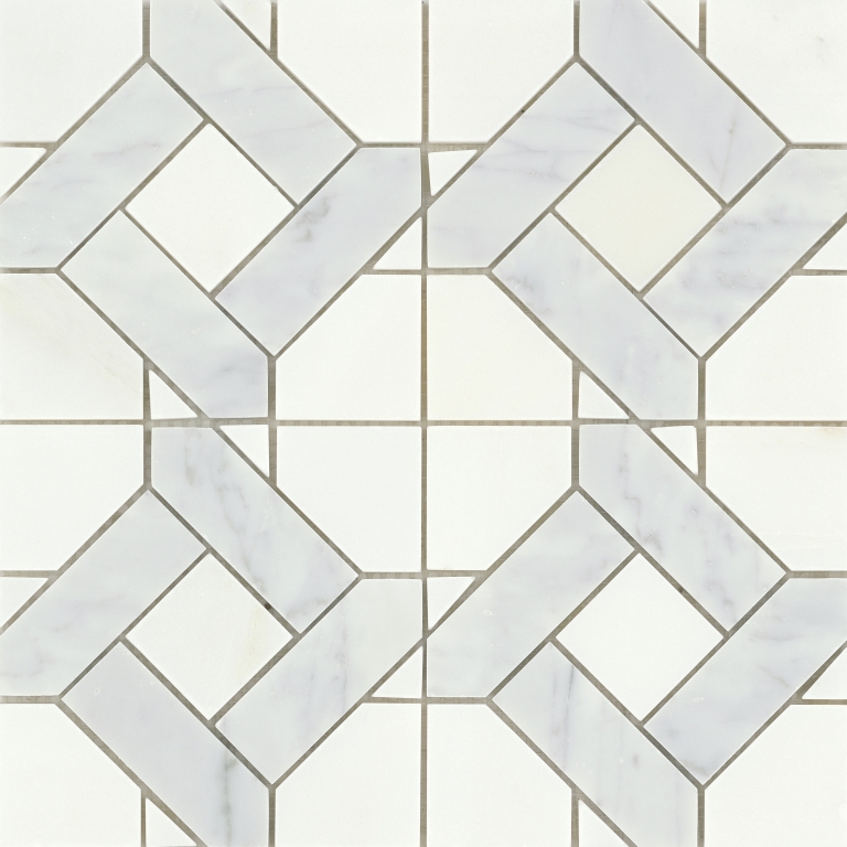 Alluro - 12X12 Mini Manor, Silver, Polished