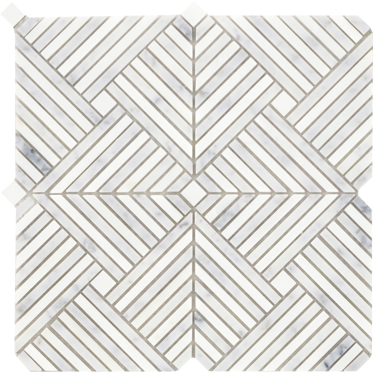 Alluro - 12X12 Mini Palace, Silver, Polished
