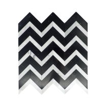 BIZOU - 12X13, BLACK/WHITE, POLISHED