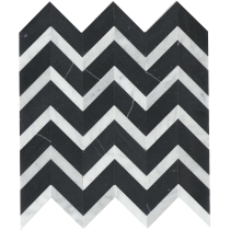 BIZOU - 12X13, BLACK/WHITE, POLISHED