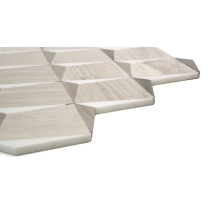 BIZOU - 13X13, CREAM/WHITE, POLISHED