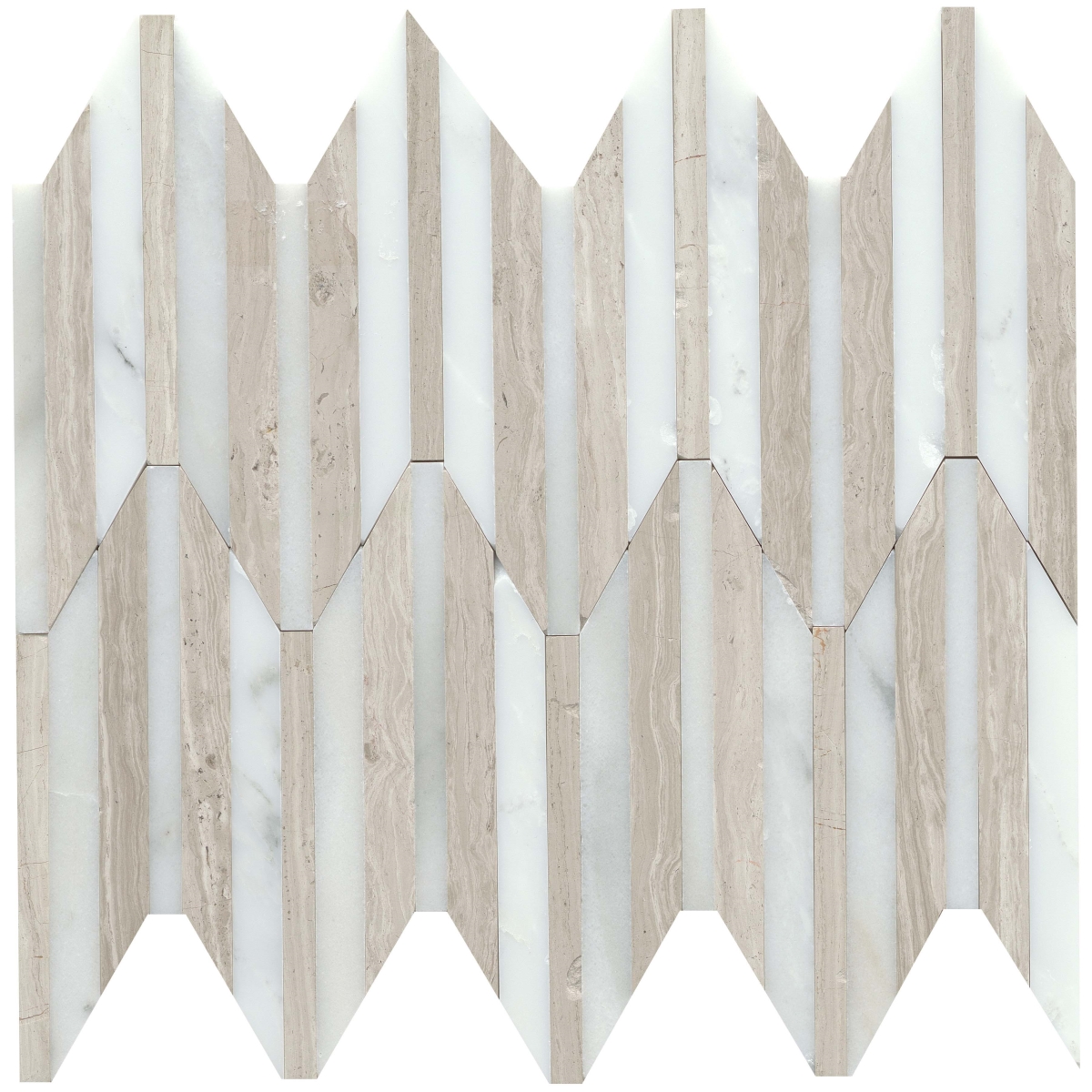 bisco 様 BIZOU - 0.57X5/10X12, WHITE/CREAM, POLISHED | Emser Tile