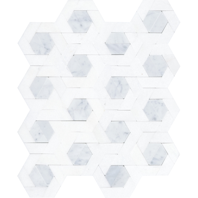 Bizou - Dmsk/11X13, White/Gray, Polished