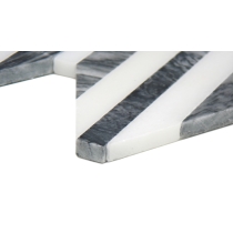 BIZOU - 0.57X5/10X12, WHITE/GRAY, POLISHED