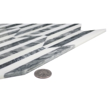BIZOU - 0.57X5/10X12, WHITE/GRAY, POLISHED