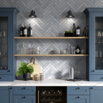 BRIQUE - 2X10, SILVER, MATTE