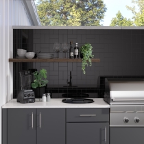 CATCH - 3X6, BLACK, GLOSSY