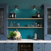 CATCH - 3X6, TEAL, GLOSSY