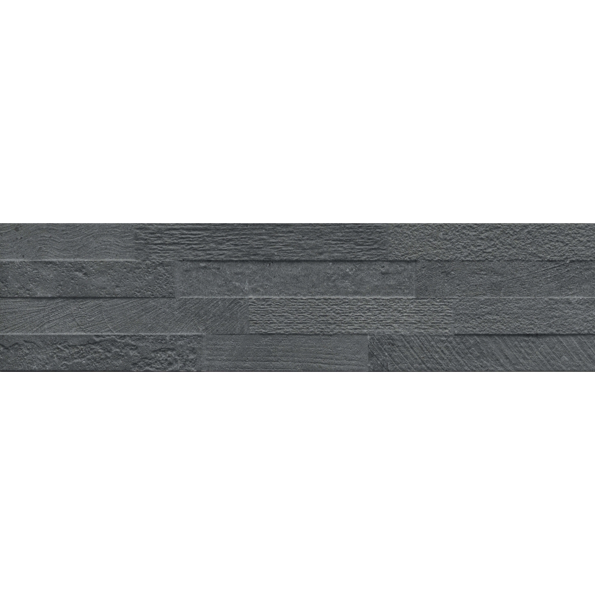 Connect Porcelain Tile in Coal color, matte finish, 24x6 size, rectangular shape, made of durable porcelain