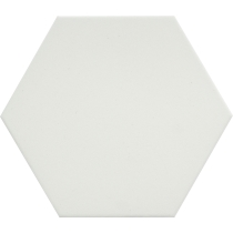 ECLISSI - 8X9 HEX, WHITE, MATTE