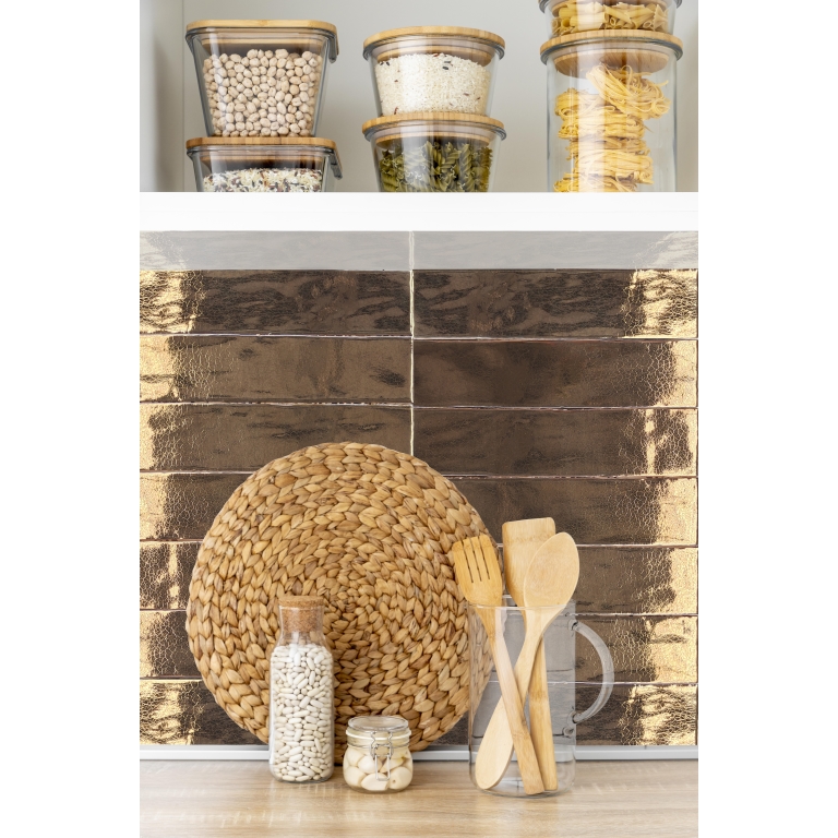 ELECTRUM - 3X12, GOLD, GLOSSY