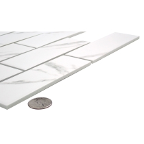 ELEGAN - 2X6/11X12, CALACATA, MATTE