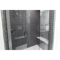 GEOMETRY - 10X10, GRAY CUBE, MATTE/SATIN