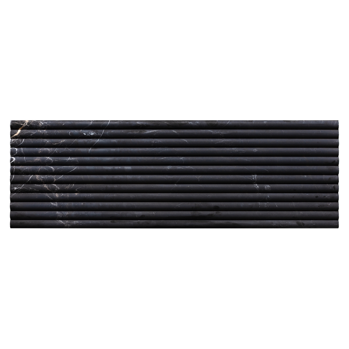 ENTHRAL ブラックメタル　BLACKL FLUTIQUE - 12X36, NERO, HONED | Emser Tile
