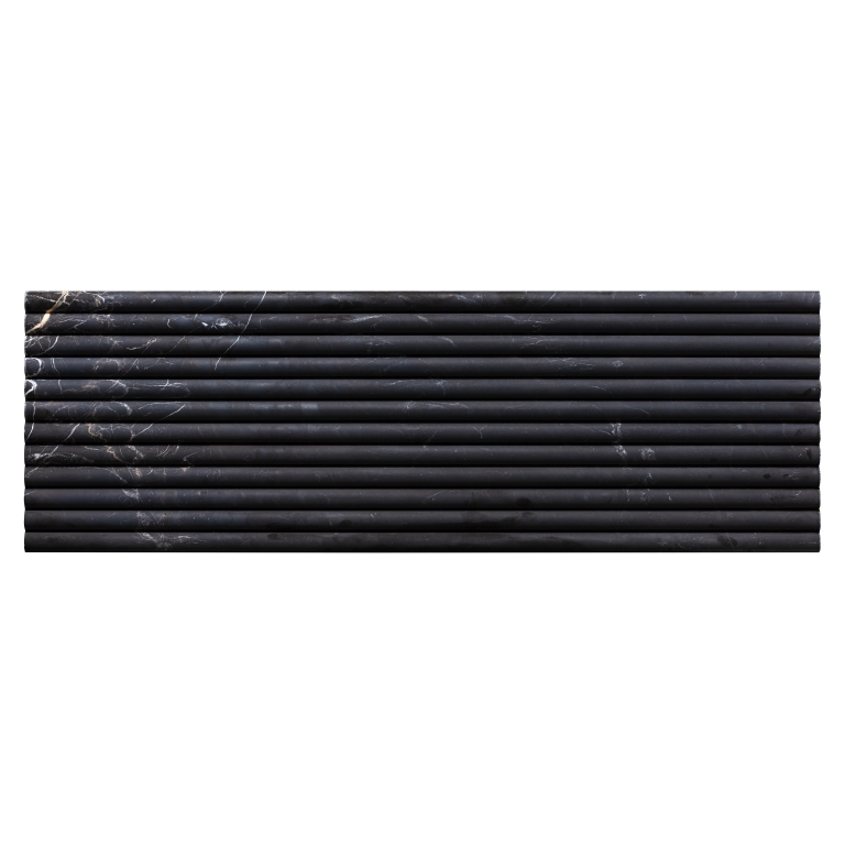 FLUTIQUE - 12X36, NERO, HONED