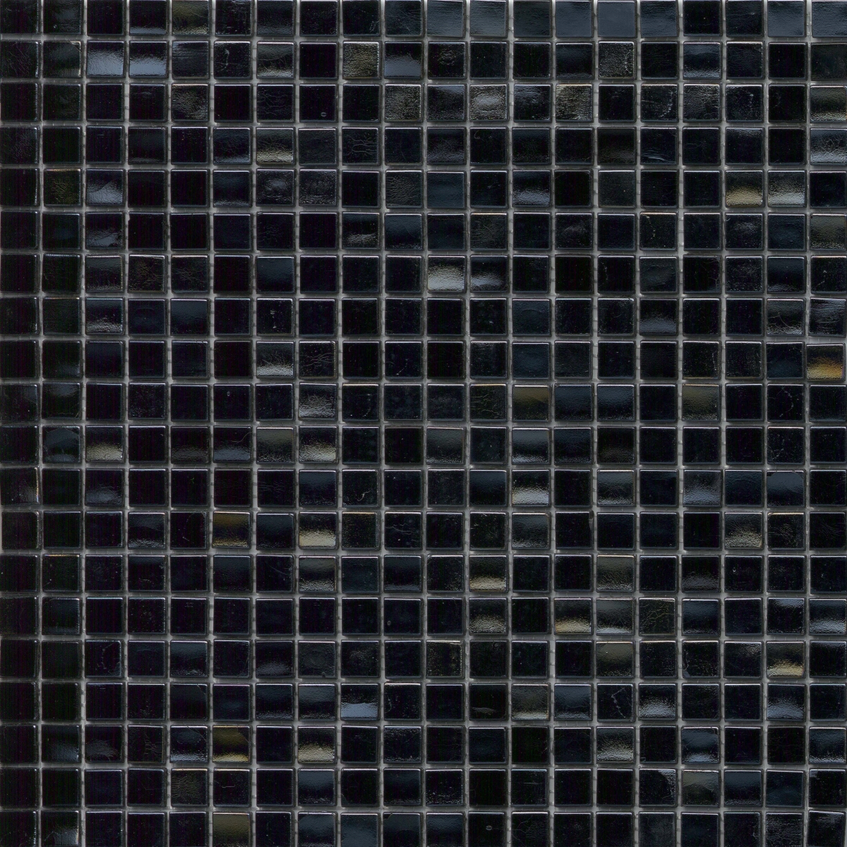 Galore 5/8 x 5/8 Black 13x13 Gloss Mosaic