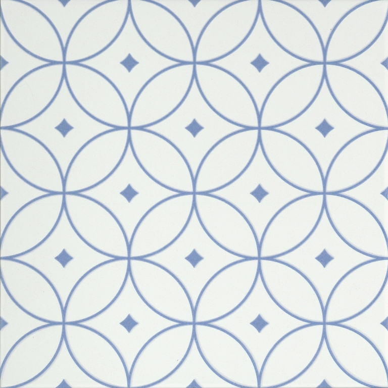 Geometry - 10X10 Atom, Blue, Matte/Satin