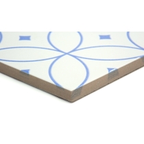 GEOMETRY - 10X10, BLUE ATO, MATTE/SATIN