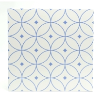 GEOMETRY - 10X10, BLUE ATO, MATTE/SATIN