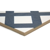 GEOMETRY - 10X10, NAVY FRA, MATTE/SATIN