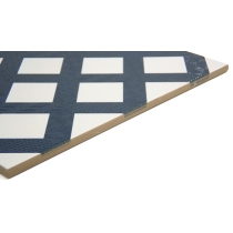 GEOMETRY - 10X10, NAVY FRA, MATTE/SATIN