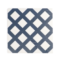 GEOMETRY - 10X10, NAVY FRA, MATTE/SATIN