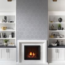 HEKSA - 8X9, SILVER, MATTE