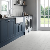 HEKSA - 8X9, WHITE, MATTE