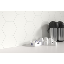 HEKSA - 8X9, WHITE, MATTE