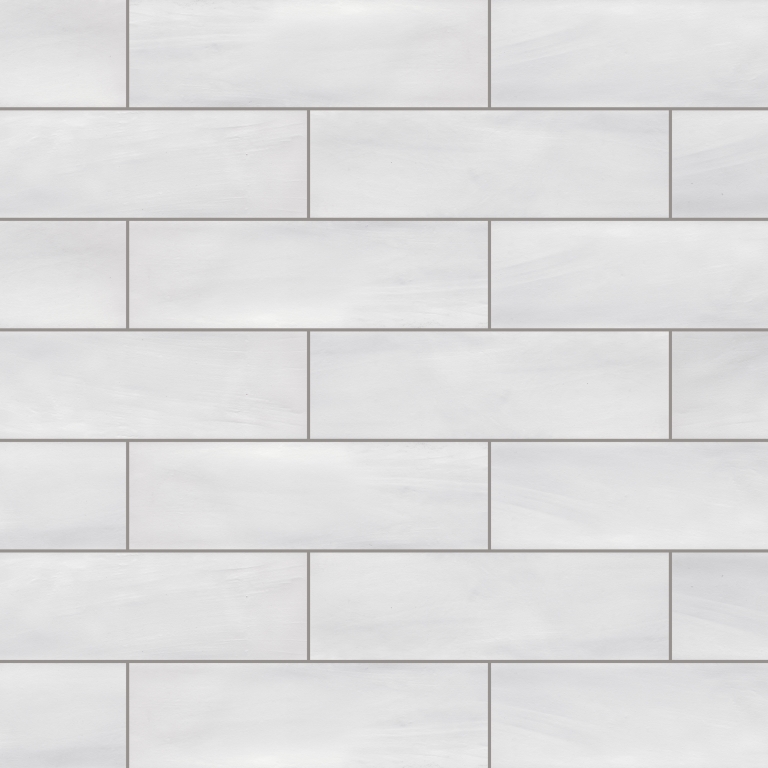 HUES - 3X10, WHITE, SATIN