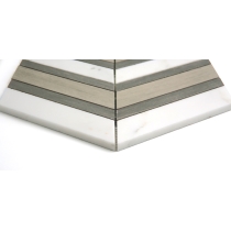 INTRIGUE - 12X14, GRAY/FAWN, POLISHED/MATTE