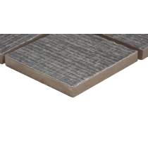 JUTE - 2X2/12X12, CHARCOAL, MATTE