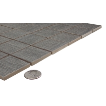 JUTE - 2X2/12X12, CHARCOAL, MATTE