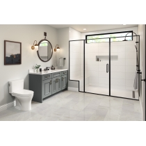 JAZZ - 12X24, WHITE BLOOM, GLOSSY