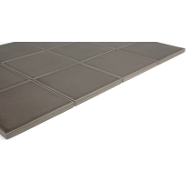 KAZE - 3.86X3.86/12X16, TAUPE, GLOSSY