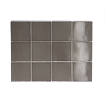 KAZE - 3.86X3.86/12X16, TAUPE, GLOSSY