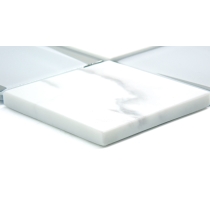 L'AMOUR - 3X3/12X12, WHITE, POLISHED