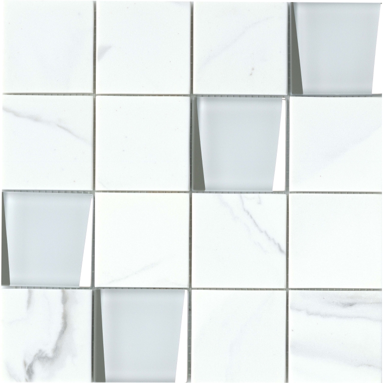 L'AMOUR - 3X3/12X12, WHITE, POLISHED