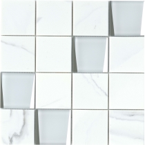 L'AMOUR - 3X3/12X12, WHITE, POLISHED