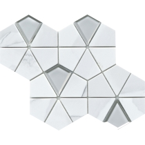 L'AMOUR - 2X3/9X11, WHITE, POLISHED