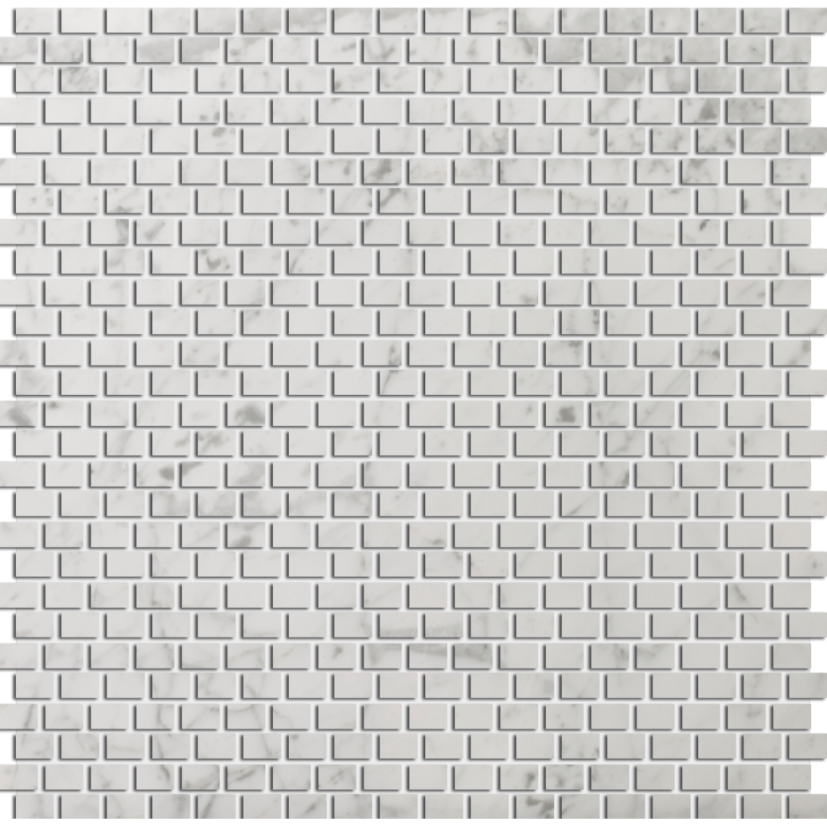 Marble Honed Mini Offset Pattern Mosaic