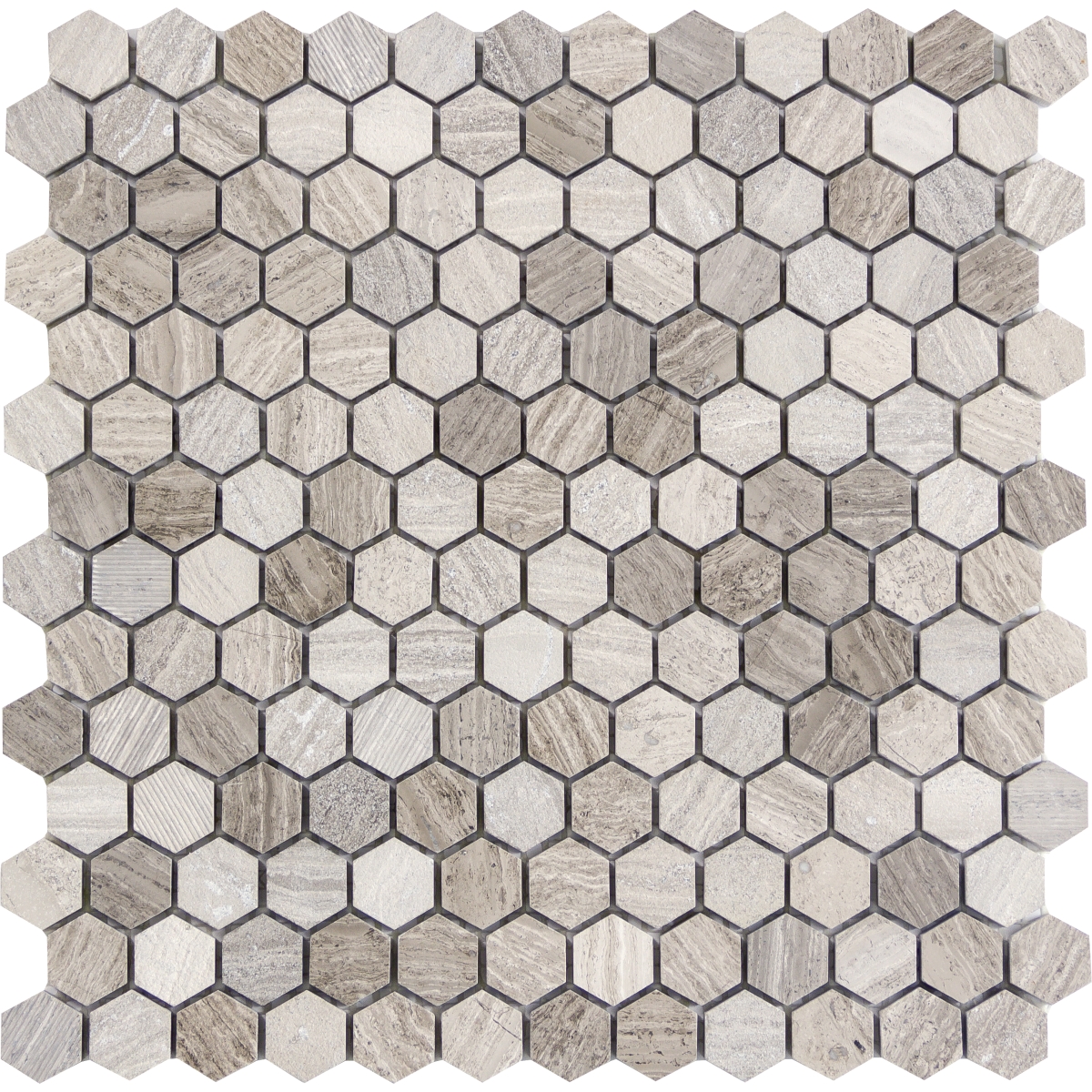 Metro 1inch Hexagon Mix Mosaic
