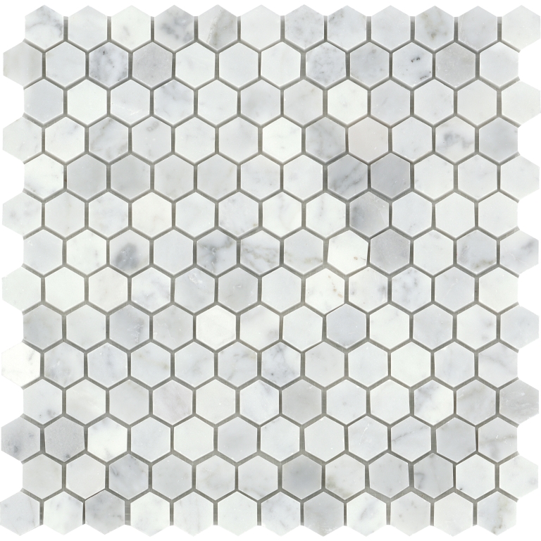 Marble - 0.5X1/12X12 Bianco Gioia, Nantes, Honed