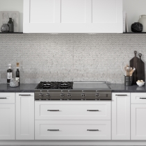 MARBLE - 0.375X1/12X12, SILVER SILVER, POLISHED