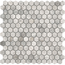 MARBLE - 0.375X1/12X12, SILVER SILVER, POLISHED