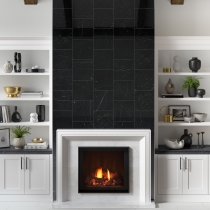 MARBLE - 12X12 MARQUINA BLACK, MARQUINA BLACK, POLISHED