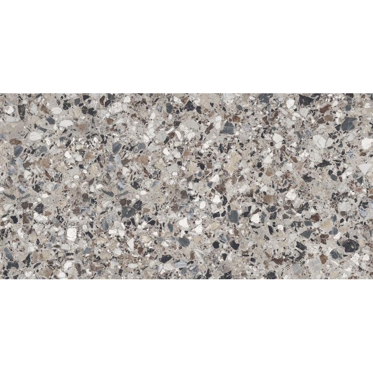 Milzetti - 24X47 Pebble, Silver, Polished